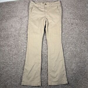 American Eagle Outfitters Khaki Straight-Leg Trousers